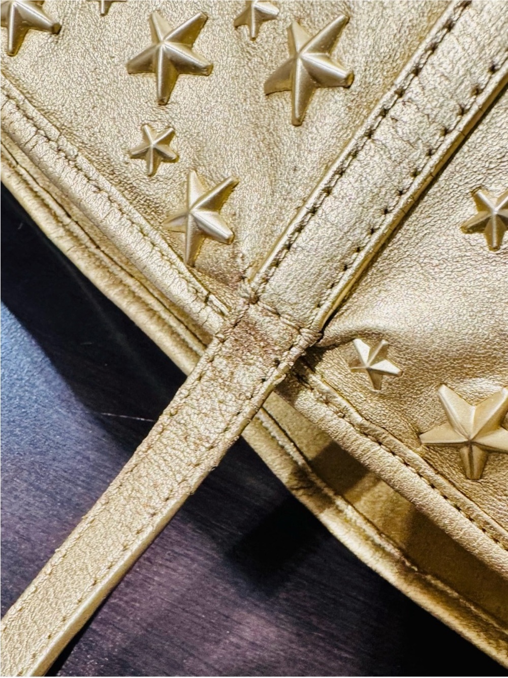 Jimmy Choo Gold Star-Embellished Tote Bag - Gold - Picture 3 of 7